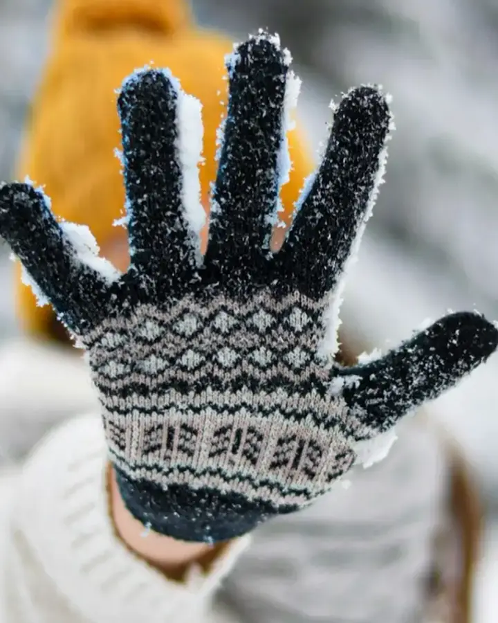 قفازات صوف شتوية — صورة 2