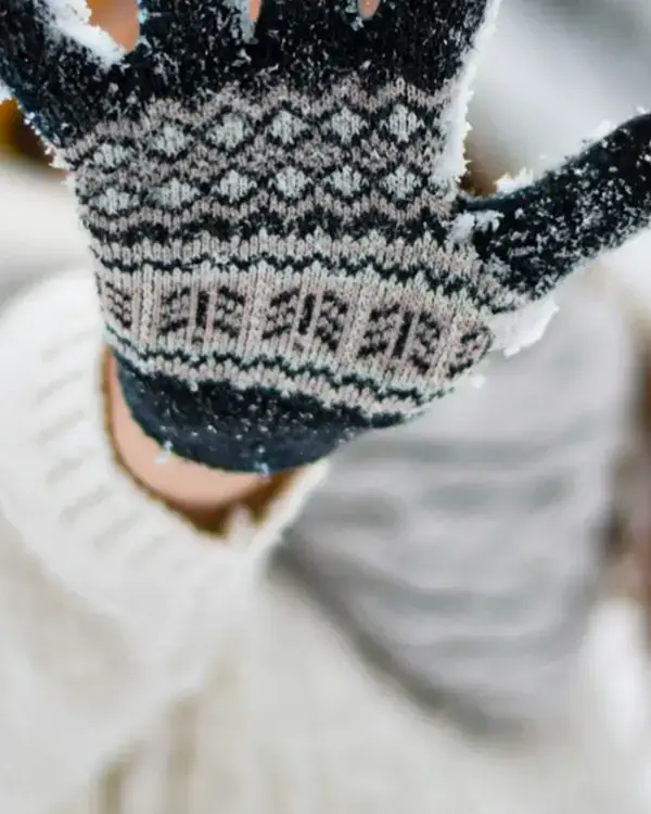 قفازات صوف شتوية — صورة 3