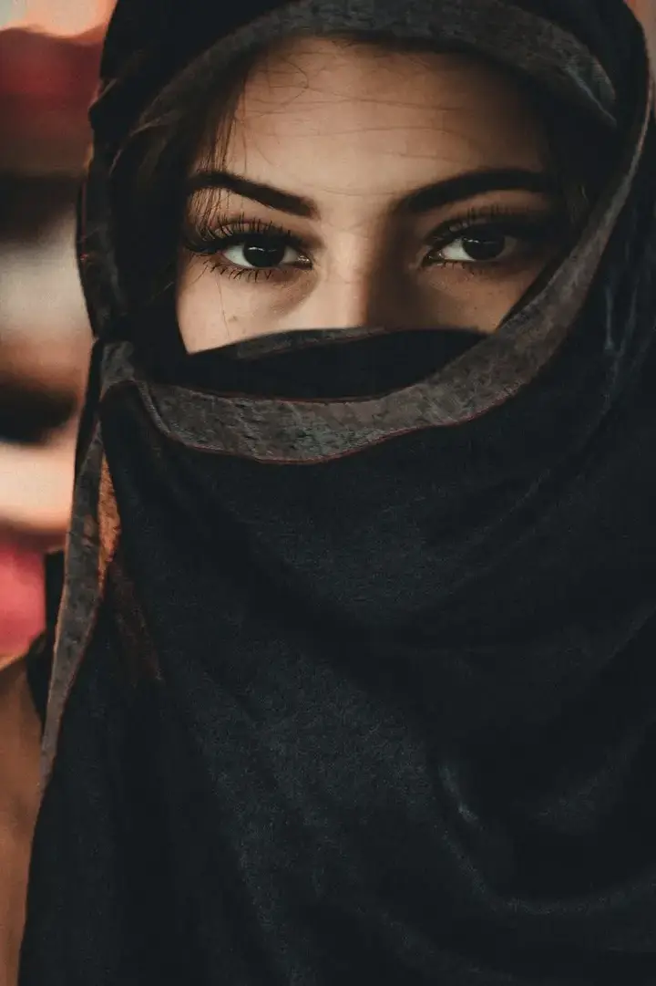 نقاب بطرحة شيفون — صورة 2